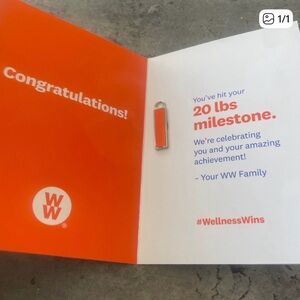 Ww weight watchers charm 20lb